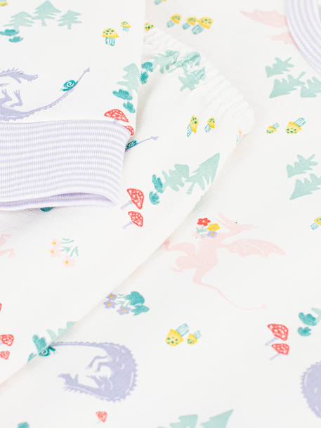 Pyjama imprimé dragons blanc 4 - vertbaudet enfant 