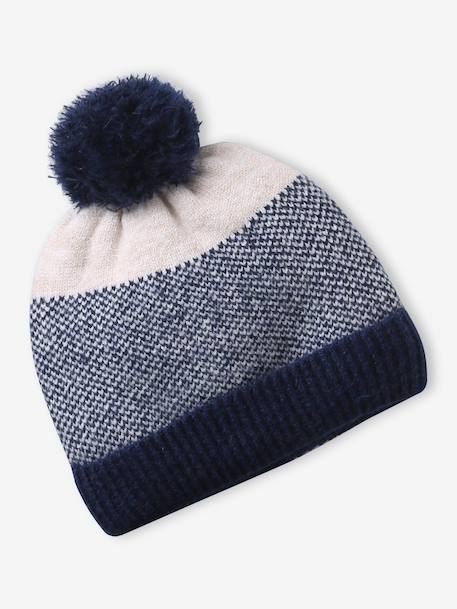 Ensemble garçon bonnet, snood et gants marine 2 - vertbaudet enfant 