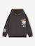 Sweat à capuche garçon anthracite 1 - vertbaudet enfant 