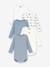 Lot 5 bodies manches longues bleu 1 - vertbaudet enfant 