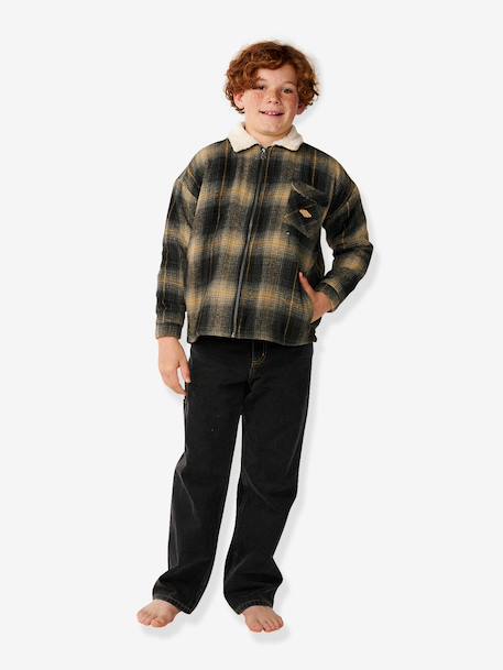 Veste zippée sherpa kaki 2 - vertbaudet enfant 