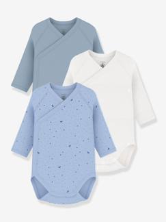 Bébé-Body-Lot 3 bodies croisés manches longues