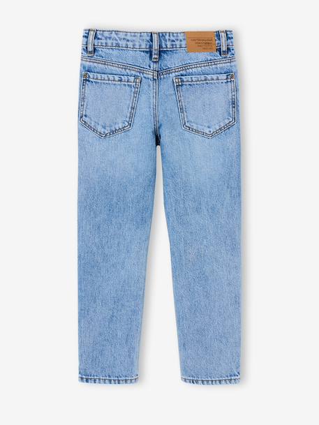 Jean droit garçon morphologie fin denim brut+stone 7 - vertbaudet enfant 