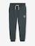Pantalon jogging 'Athletic' garçon en molleton anthracite+chocolat+kaki+lichen 12 - vertbaudet enfant 