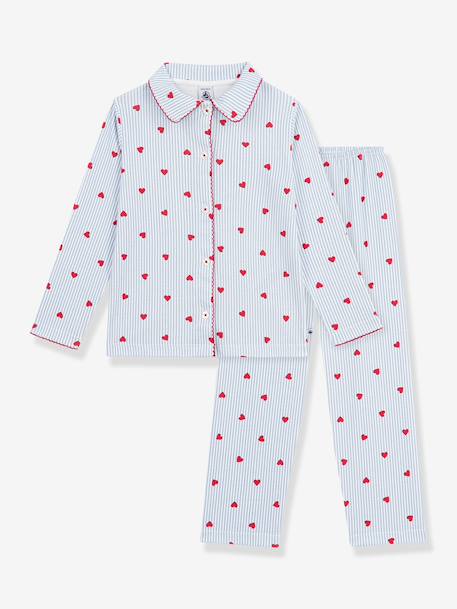 Pyjama boutonné enfant bleu clair 2 - vertbaudet enfant 