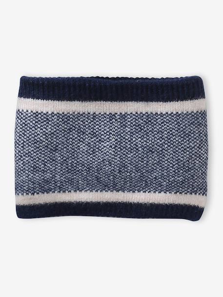Ensemble garçon bonnet, snood et gants marine 4 - vertbaudet enfant 