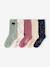 Lot de 5 chaussettes fille vieux rose 1 - vertbaudet enfant 