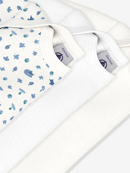 Lot 3 bodies manches longues bleu 3 - vertbaudet enfant 