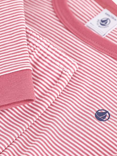 Pyjama ajusté à rayures rose 3 - vertbaudet enfant 
