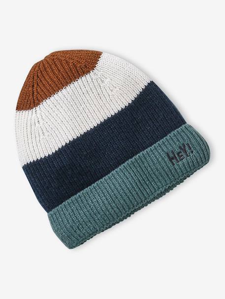 Ensemble garçon bonnet, snood et moufles vert 2 - vertbaudet enfant 