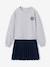 Robe manches longues fille gris 1 - vertbaudet enfant 