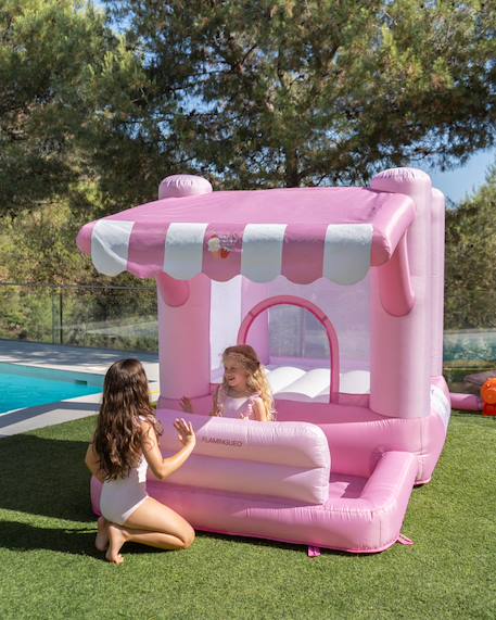 Chateau gonflable enfant avec aire de jeu Rose 2 - vertbaudet enfant 