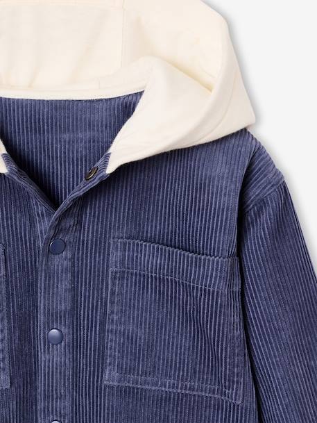 Chemise à capuche garçon bleu foncé 4 - vertbaudet enfant 
