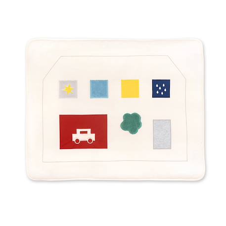 Tapis de parc - pure coton Ivoire+Moka+Popcorn 1 - vertbaudet enfant 