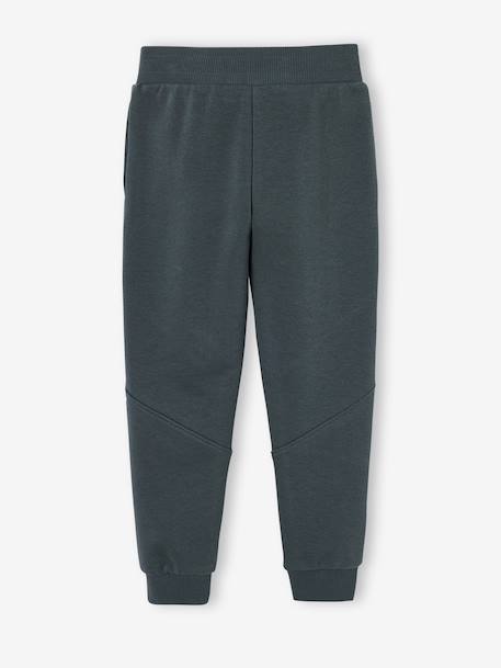 Pantalon jogging 'Athletic' garçon en molleton anthracite+chocolat+kaki+lichen 13 - vertbaudet enfant 