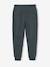 Pantalon jogging 'Athletic' garçon en molleton anthracite+chocolat+kaki+lichen 13 - vertbaudet enfant 