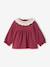 T-shirt bébé en jersey froissé avec col en crochet caramel+prune 8 - vertbaudet enfant 