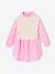 Robe-chemise fille effet 2 en 1 écru+gris chiné+marine 2 - vertbaudet enfant 