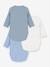 Lot 3 bodies croisés manches longues bleu 2 - vertbaudet enfant 