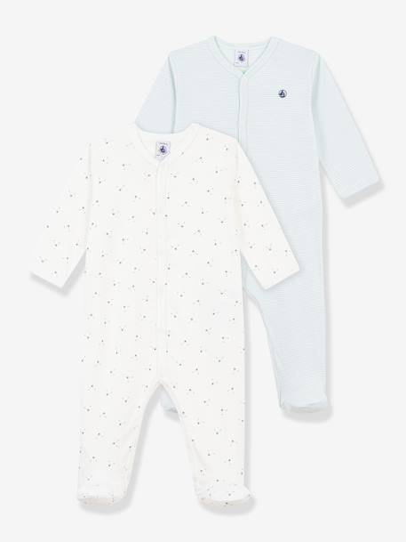 Lot 2 pyjamas bébé vert clair 1 - vertbaudet enfant 