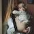 Porte bébé enfant en lin camel Beige, noir, doré 3 - vertbaudet enfant 