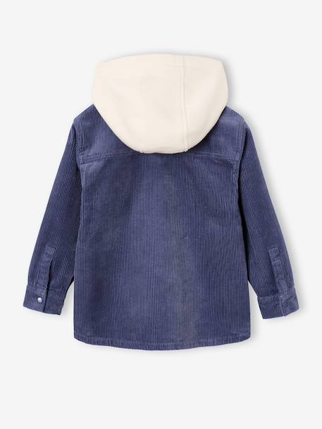 Chemise à capuche garçon bleu foncé 2 - vertbaudet enfant 