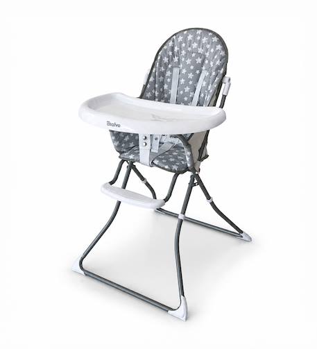 Chaise haute quick 2 étoiles Gris 1 - vertbaudet enfant 