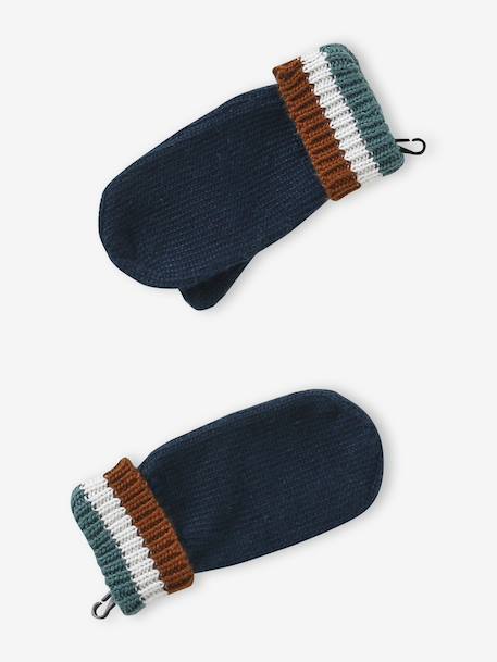 Ensemble garçon bonnet, snood et moufles vert 5 - vertbaudet enfant 