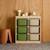 Sora - children's storage unit with 6 storage bins Moutarde+Vert olive 7 - vertbaudet enfant 