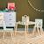 Table carrée enfant bois de pin 2 assises - judith Blanc+Rose+Terracotta+Vert+Vert olive 19 - vertbaudet enfant 