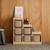 Meuble de rangement enfant escalier 6 bacs de rangement décor bois naturel - sora Beige+Vert de gris 1 - vertbaudet enfant 