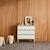 Commode enfant décor bois 3 tiroirs, pieds bois de pin - 80 x 30 x 79 cm - azur Blanc+Naturel+Rose+Vert 1 - vertbaudet enfant 