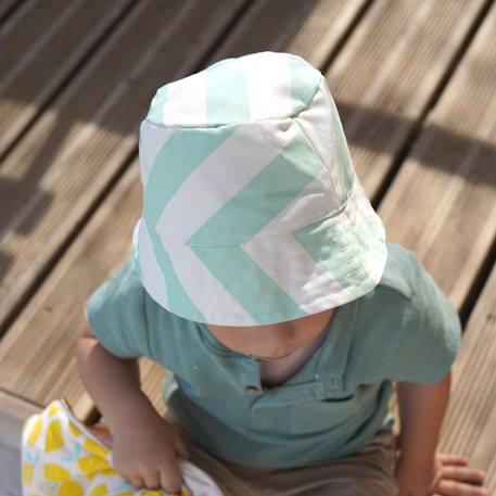 Bob bébé en coton imprimé Jaune+Rose+Vert 14 - vertbaudet enfant 