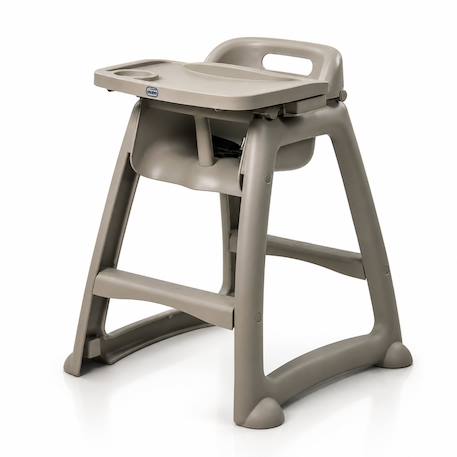 Chaise haute solide Gris 1 - vertbaudet enfant 