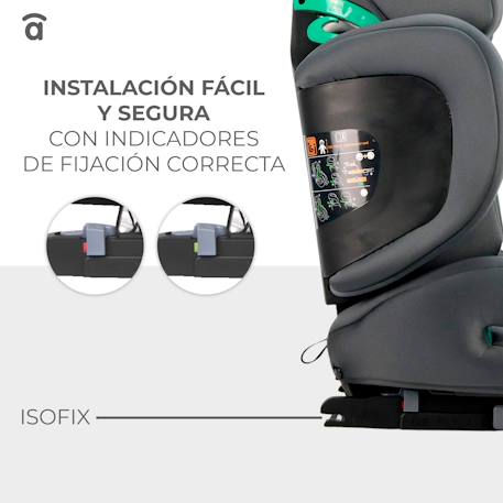 Siège auto i-size poe fix Gris+Noir 4 - vertbaudet enfant 