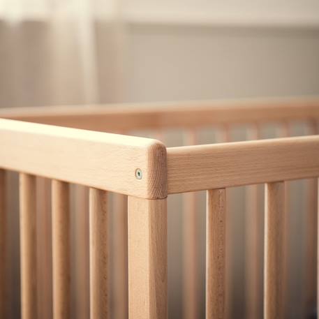 Lit bébé evolutif turia hêtre massif Beige 5 - vertbaudet enfant 