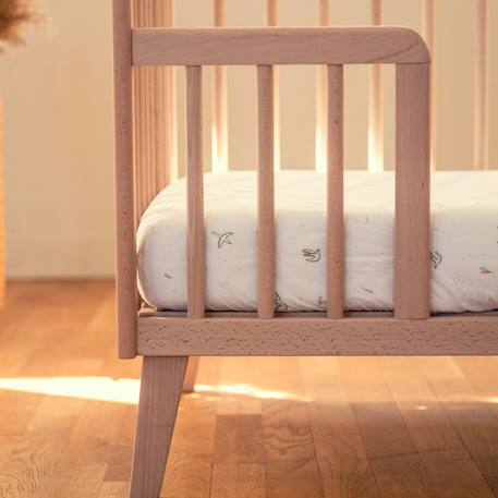 Lit bébé evolutif turia hêtre massif Beige 4 - vertbaudet enfant 