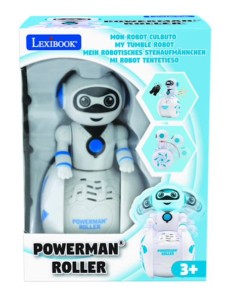 Powerman® roller - mini robot culbuto Blanc 3 - vertbaudet enfant 