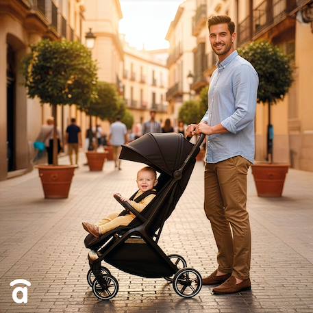 Poussette compacte tout-terrain doha Noir 5 - vertbaudet enfant 