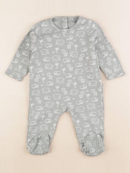 Pyjama coton - 9 mois Vert 1 - vertbaudet enfant 