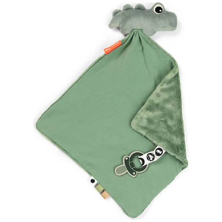 Doudou plat croco Vert 2 - vertbaudet enfant 