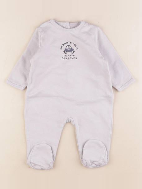 Pyjama coton - 6 mois Bleu 1 - vertbaudet enfant 
