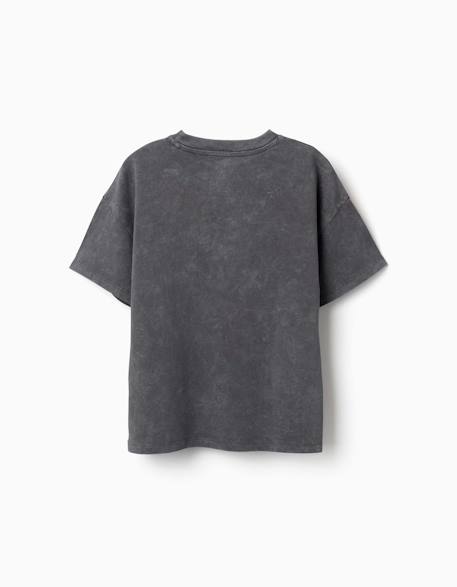 T-shirt en coton avec imprimé stitch Gris foncé 2 - vertbaudet enfant 
