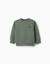Sweat en coton avec imprimé zy Vert foncé 1 - vertbaudet enfant 