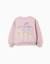 Sweat en coton avec imprimé kuromi & friends Mauve clair 2 - vertbaudet enfant 