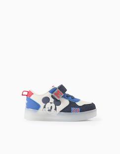 Chaussures-Chaussures bébé 17-26-Baskets lumineuses avec imprimé mickey
