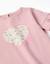 T-shirt en coton avec imprimé cœur floral Rose clair 3 - vertbaudet enfant 