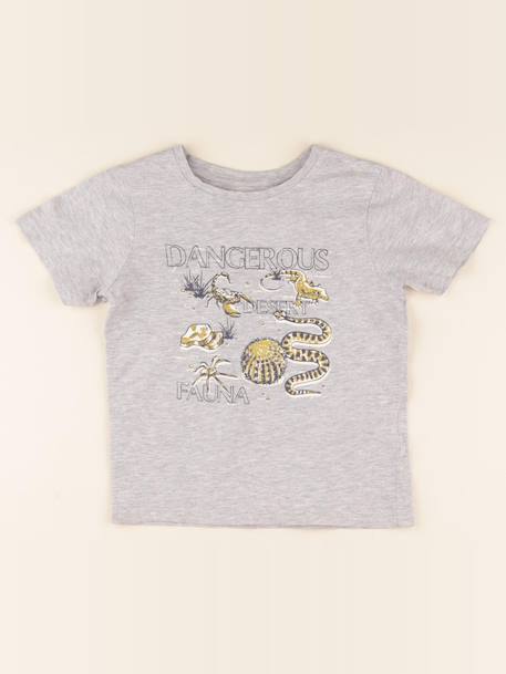 Tee-shirt - 6 ans Gris 1 - vertbaudet enfant 