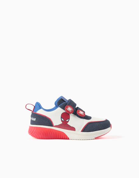 Baskets lumineuses avec imprimé spider-man Bleu foncé 1 - vertbaudet enfant 