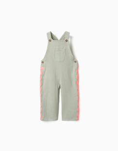 -Salopette en coton avec bandes ric rac